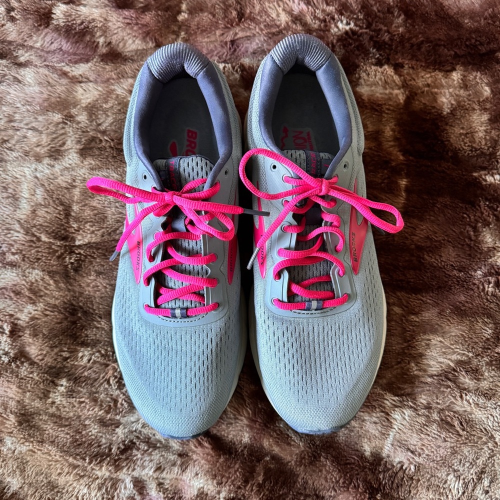 Brooks Gray and Pink Athletic Shoes